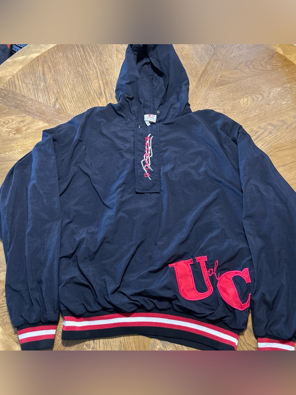 vintage Legends Athletic cincinnati bearcats Pullover XL Black Made In USA